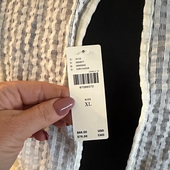 Maeve Textured Cream Ruffle Blouse - Picture 12 of 13